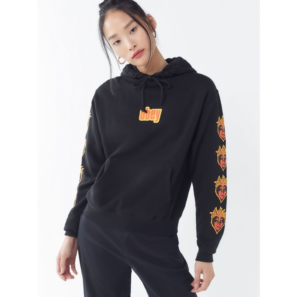 OBEY FLAME HOODIE SWEATSHIRT